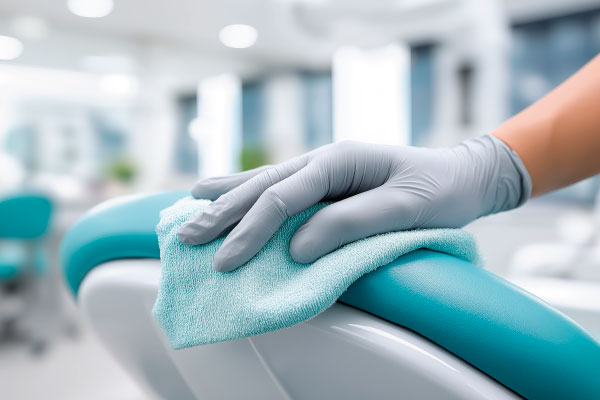 Reinigung eines Praxisstuhls – Desinfektionsreinigung nach RKI- und HACCP-Standards